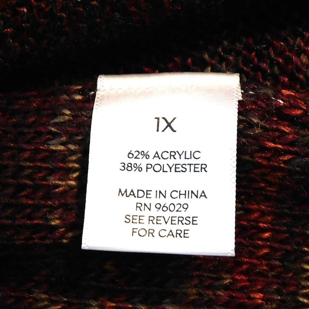 Westport Rust Multi Color Marled Open Front Cardi… - image 7